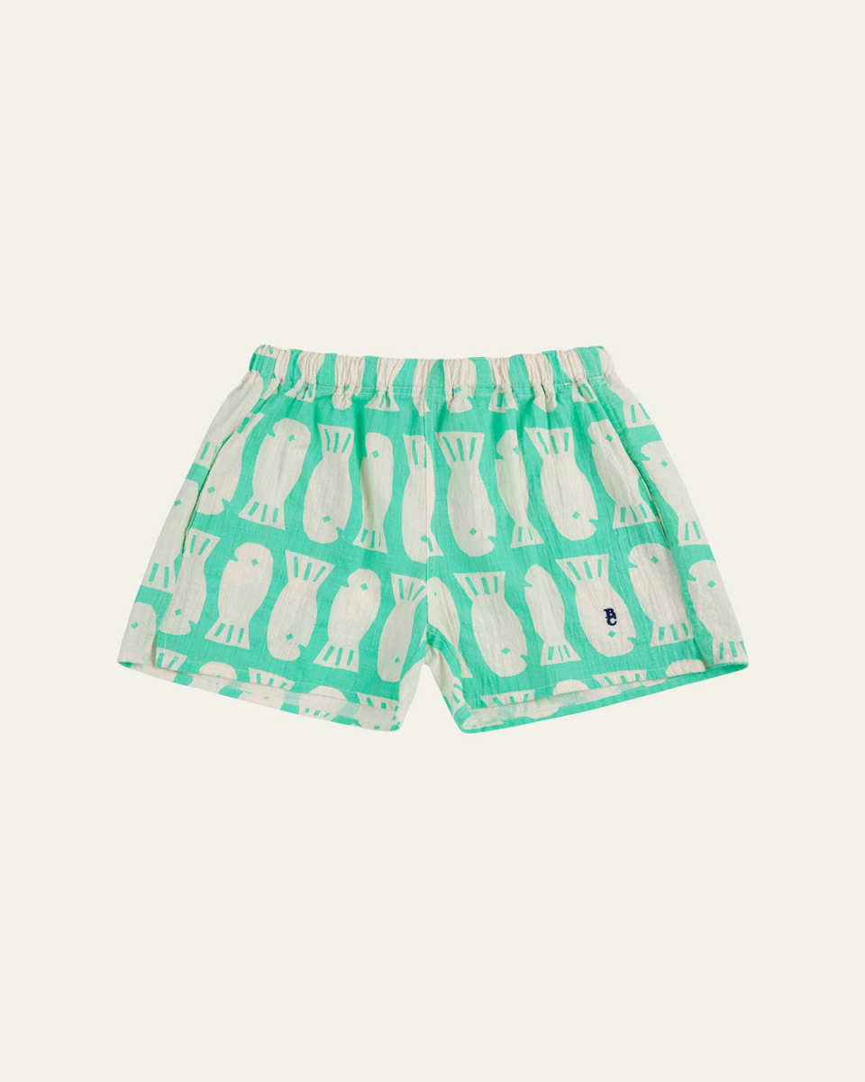 Boy's Lucky Fish Printed Woven Shorts, Size 2-13